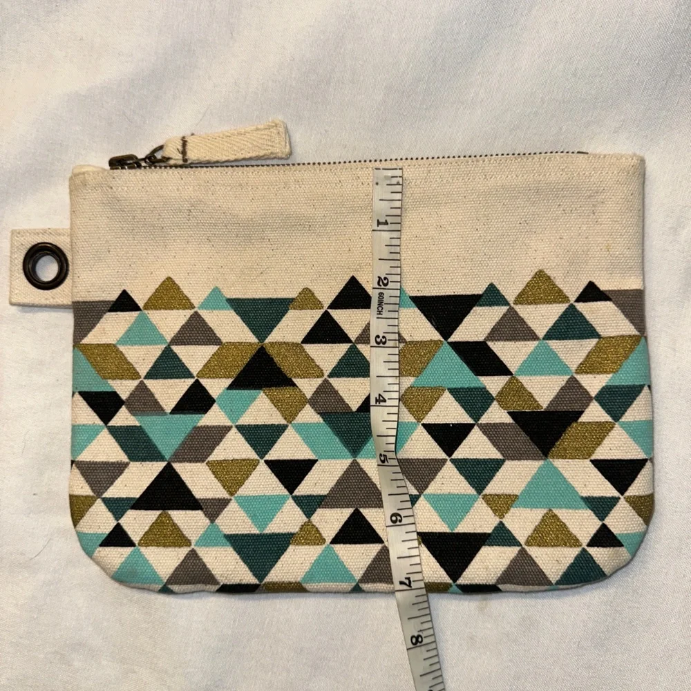 Danica Studio Chevron Lined Pouch/ Cosmetic Bag - Picture 2 of 3